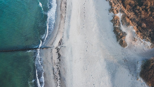 Beach Drone Image Aerial View