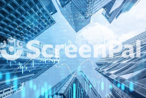 Creative Glowing Big Data Forex Candlestick Chart On Blurry City Background Trade Technology Investment And Analysis Concept Double Exposure