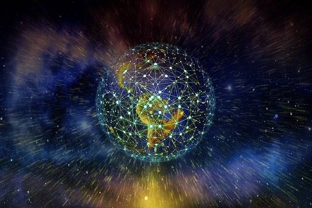 Earth Network Blockchain Globe