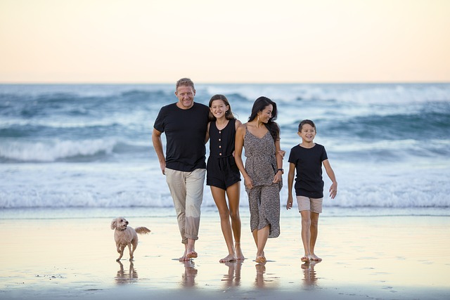 Family Beach People Ocean