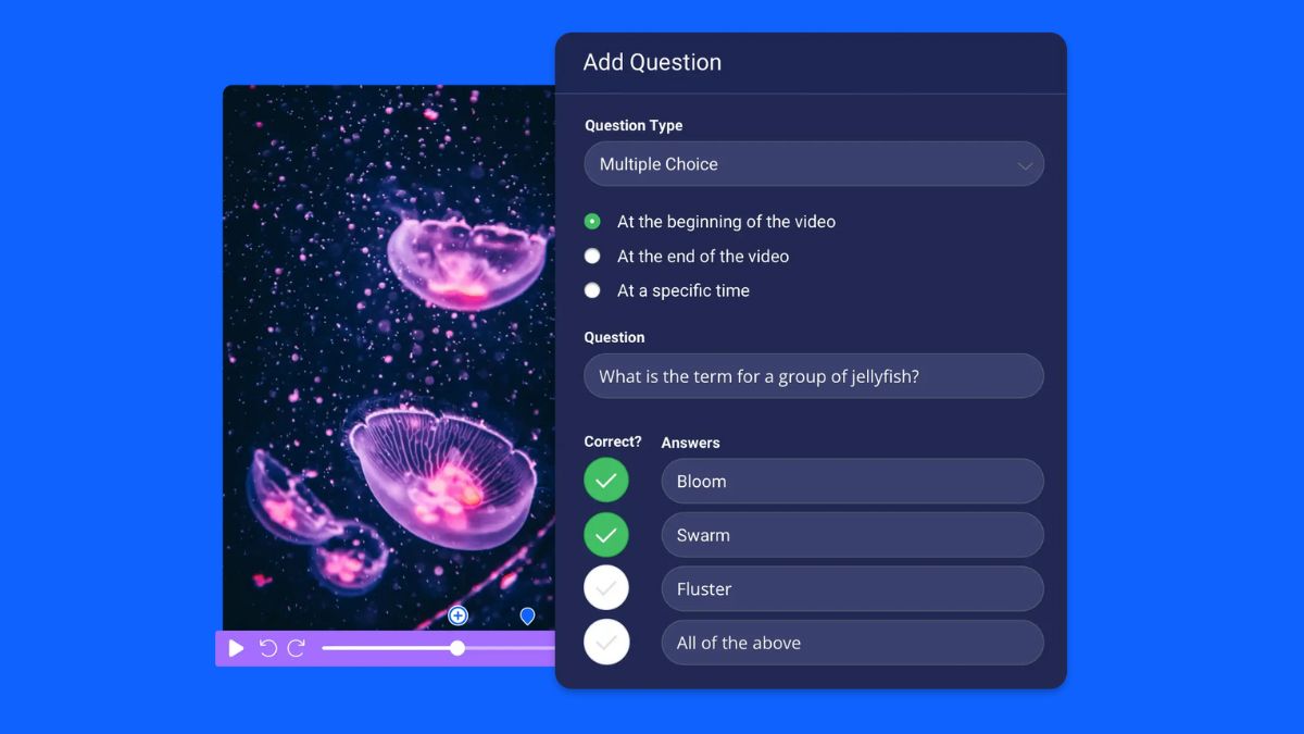 New: Turn videos into interactive quizzes for free